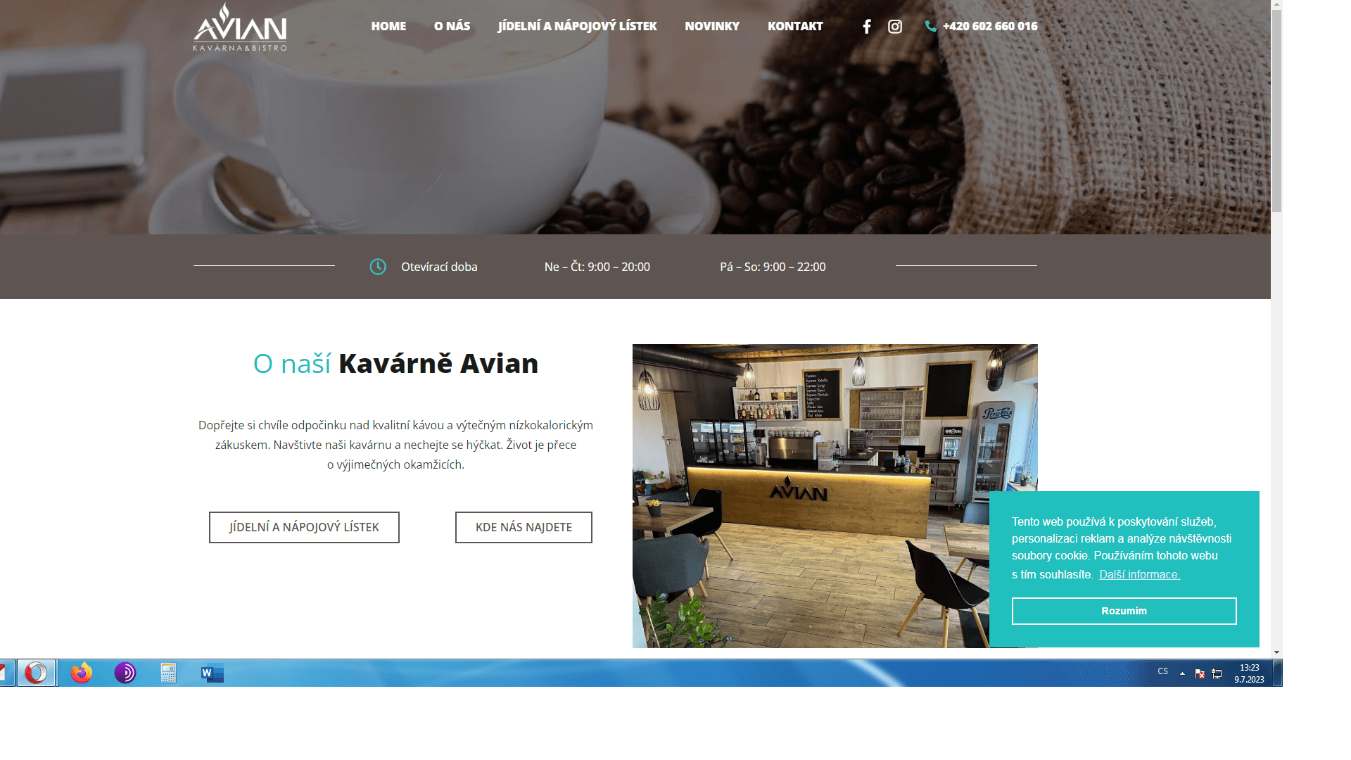Kavárna a bistro AVIAN